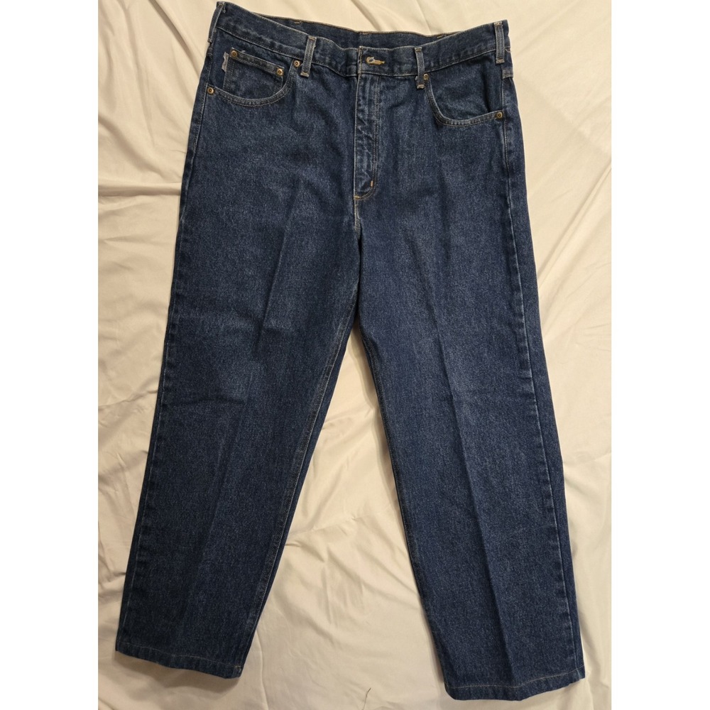 Vintage Carhartt B160DST Men's Regular Fit Blue Denim‎ Jeans 38/30